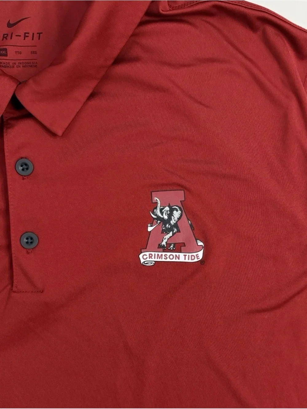 Nike Men’s Crimson Red Alabama Crimson Tide Golf Shirt with Team Logo